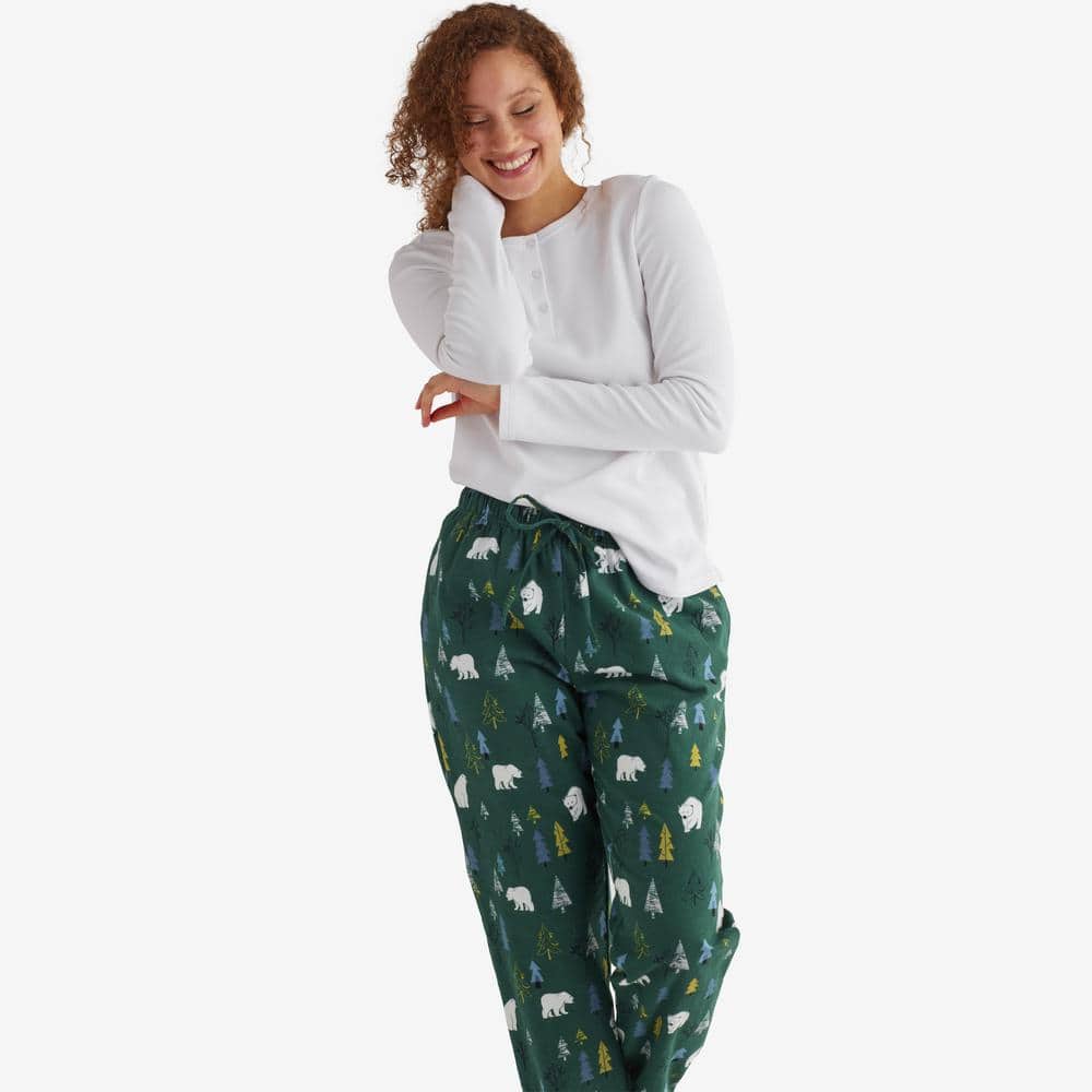 Winter Plaid Pajama Set for Women Long Sleeve Shirts and Pants 2 Piece  Color Block Sleepwear Ladies Pjs Set Loungewear