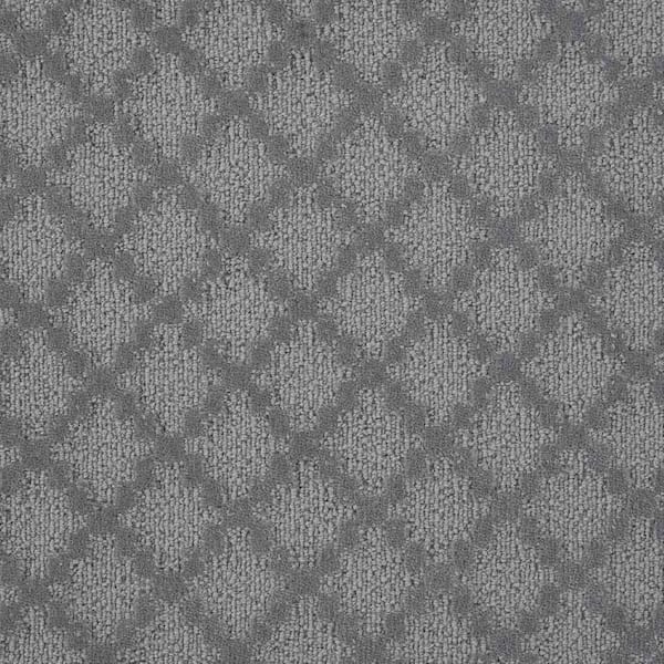 Intriguing Color Steel Custom Area Rug with Pad