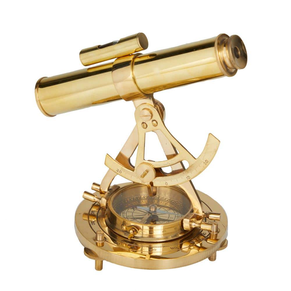 Brass and Copper Nautical Telescope Accent Decor