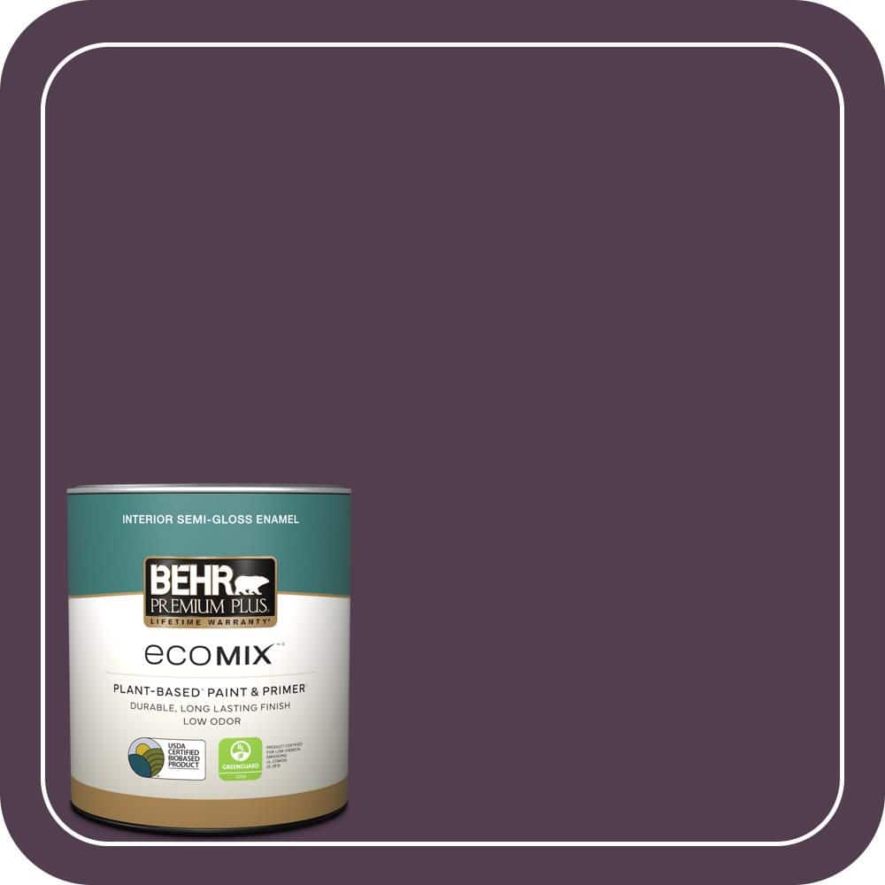 1 qt. #PPU17-02 Oriental Eggplant Semi-Gloss Enamel EcoMix Plant-Based Interior Paint & Primer price history on PriceWatchPro