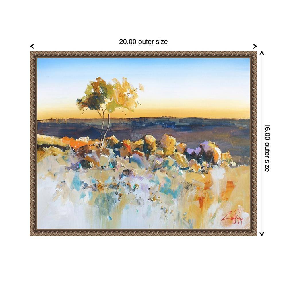 Amanti Art Silverton View Trees by Craig Trewin Penny Canvas Wall Art Print Framed 20 x 16-in.