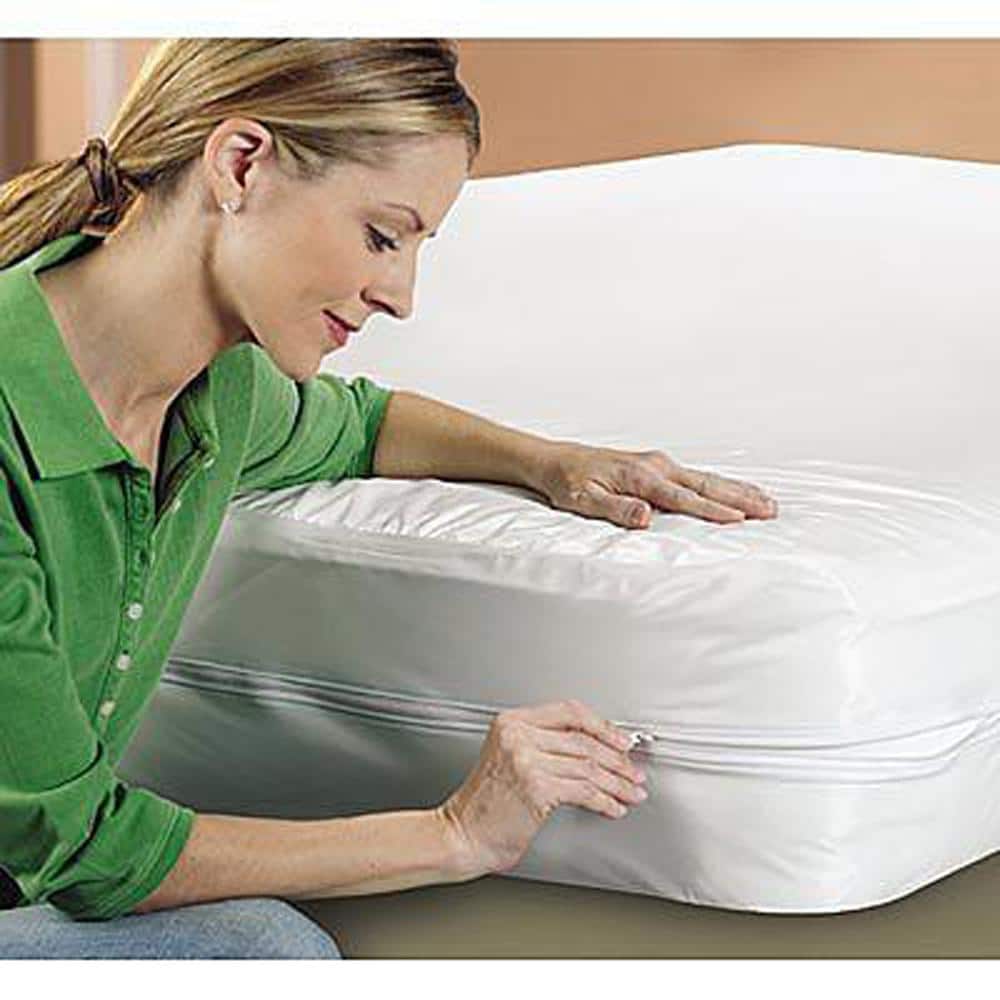 Sleep Safe EVOLON Dust Mite Bed Bug Allergy Mattress Encasement Cover Queen 12" 