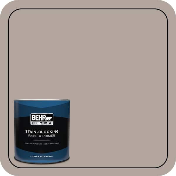 BEHR ULTRA 1 qt. #780B-4 Slate Pebble Satin Enamel Exterior Paint & Primer