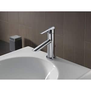 Compel Single Hole Single-Handle Bathroom Faucet with Metal Drain Assembly in Chrome