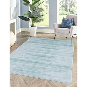 Uptown Collection Madison Avenue Turquoise 8' 0 x 10' 0 Area Rug