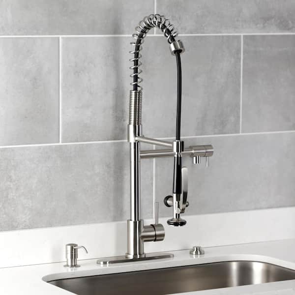 Milano Brushed Nickel Soap Dispenser