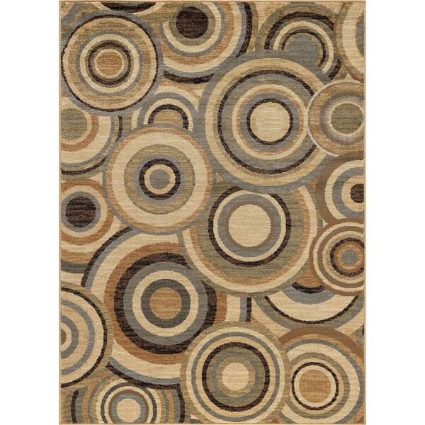 Tayse Rugs Elegance Geometric Multi-Color 8 ft. x 10 ft. Indoor Area Rug