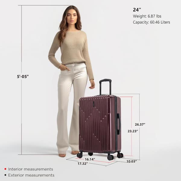 Best lightweight spinner checked luggage on sale