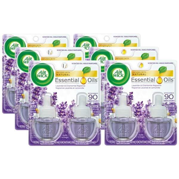 Air Wick 0.67 oz. Lavender and Chamomile Automatic Air Freshener Oil Plug-In Refill (12-Refills)