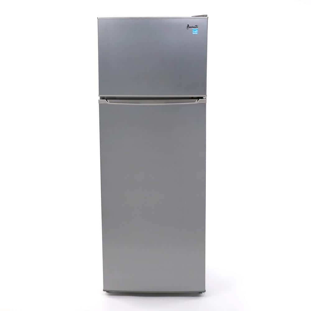 Avanti 7.4 cu.ft. Built-in Top Freezer Refrigerator in Stainless Steel, Silver