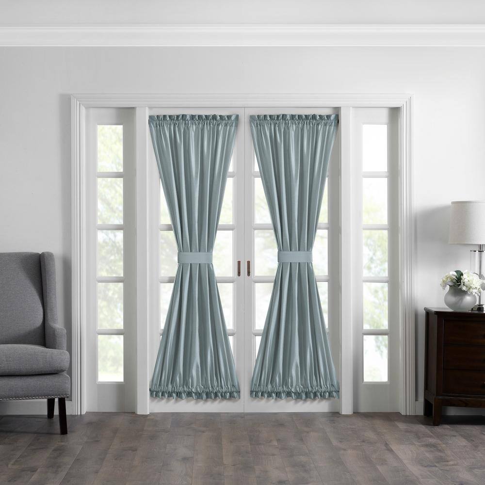 "Colette Faux Silk French Door Window Panel, Mineral - 54""W x 72""L" price history on PriceWatchPro