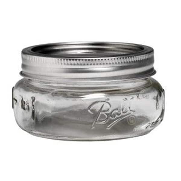 Ball 8 oz. Collection Elite Wide Mouth Half Pint Jar (Pack of 4) 1440061162  - The Home Depot