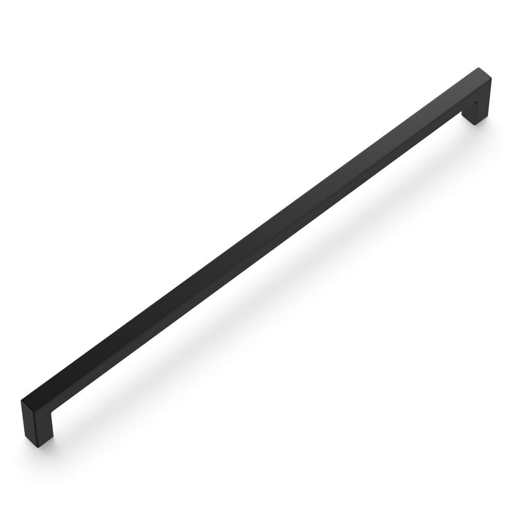 Matte Black 12" Modern Kitchen Cabinet Pulls