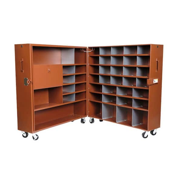 Crescent JOBOX 62 in. W x 30 in. L x 63.5 in. H Rolling Clamshell Cabinet with Dividers