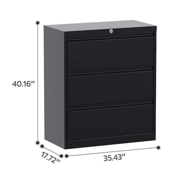 Three drawer file clearance cabinet with lock