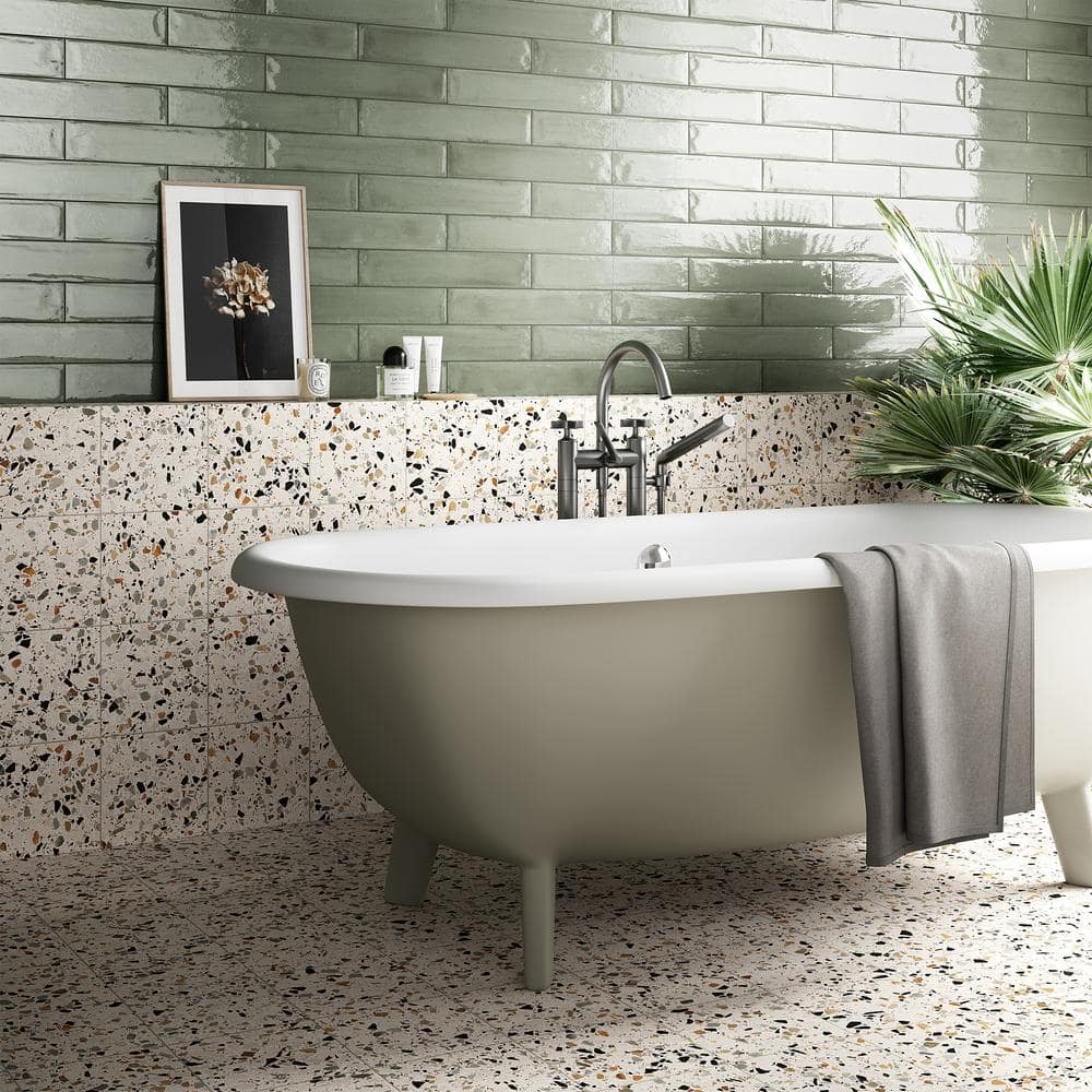 Grain Light Gray 8x8 Matte Porcelain Floor and Wall Tile