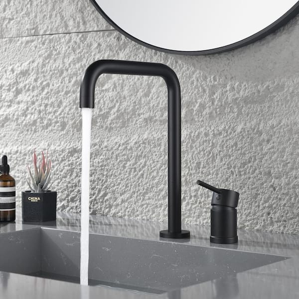 AIMADI Single Handle 2 Hole Bathroom Faucet with Swivel Spout