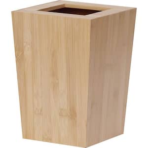Ecobio Square Trash Can in Bamboo 2 gal.  7.5 L