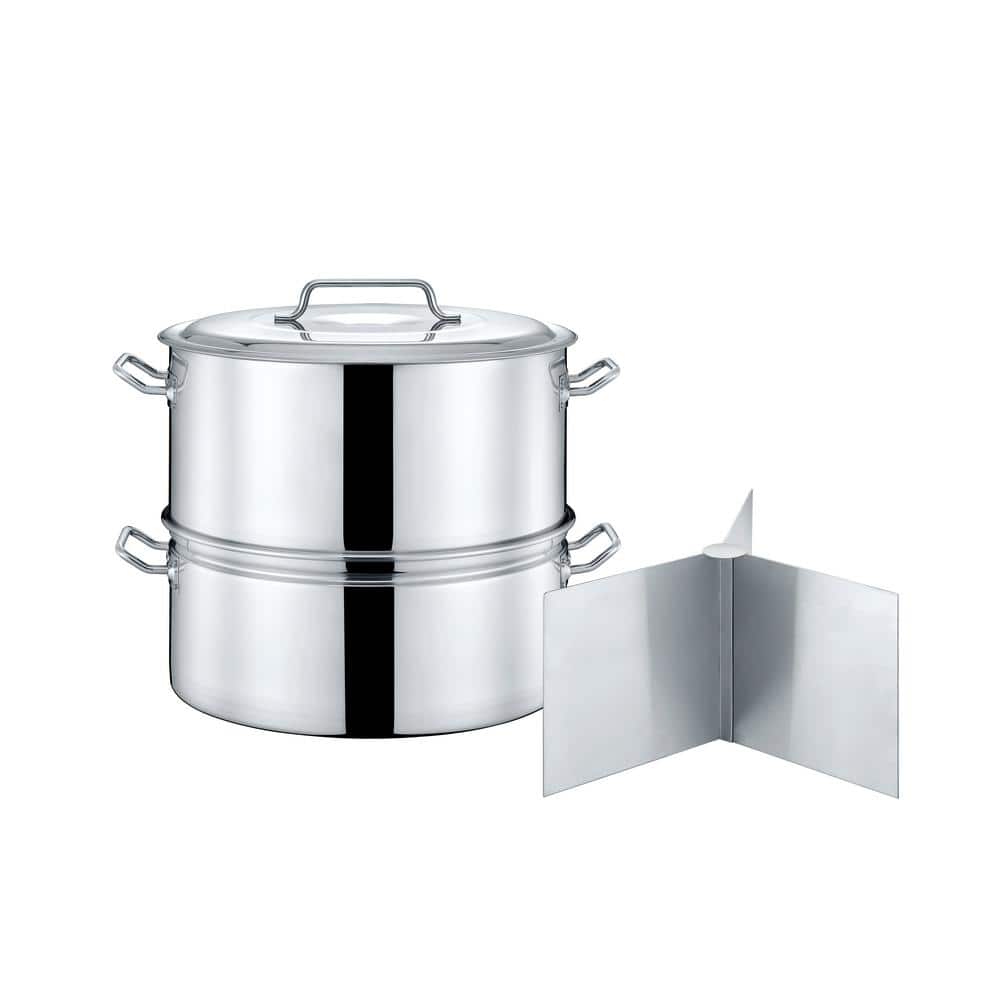 Pot Enamel Saucepan Induction Stock Pot with Glass Lid Cream 1,9 L Valve 