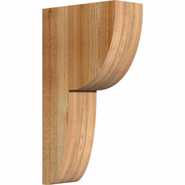 Ekena Millwork 4 in. x 10 in. x 18 in. Western Red Cedar Crestline Rough Sawn Corbel