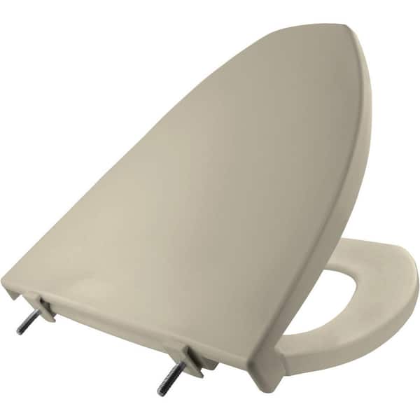 Church Elongated Closed Front Toilet Seat in Bone