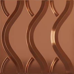 19-5/8-in W x 19-5/8-in H Nexus EnduraWall Decorative 3D Wall Panel Copper