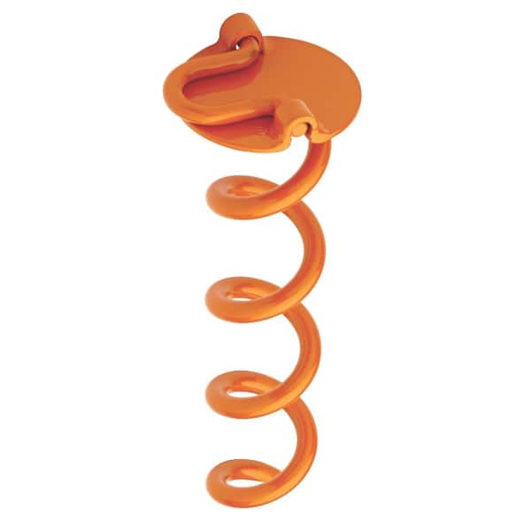 10 in. Steel Folding Ring Spiral Ground Anchor