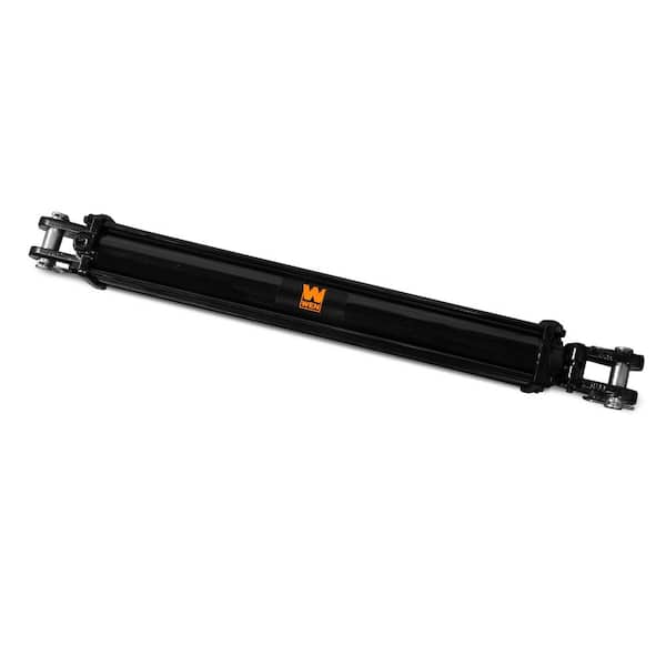 Black WEN TR3530 2500 PSI Tie Rod Hydraulic Cylinder with 3.5 Bore and 30 Stroke 