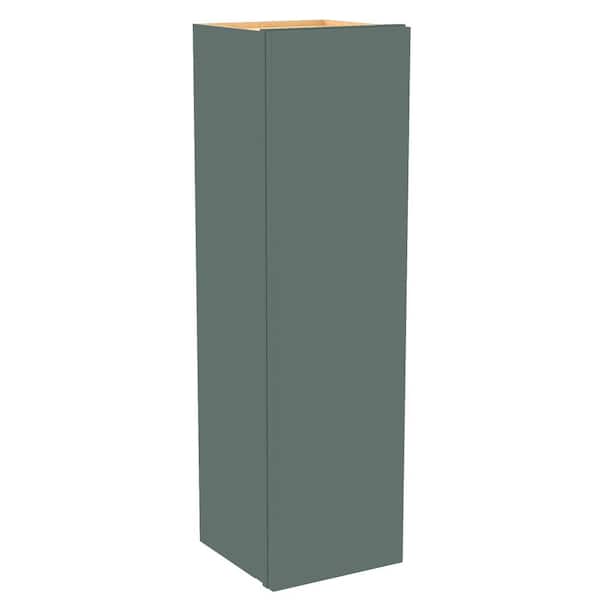 Home Decorators Collection Hargrove 9 in. W x 12 in. D x 42 in. H Assembled Plywood Wall Kitchen Cabinet in Verdant Green with Soft Close
