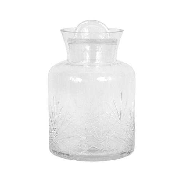 Home Decorators Collection 9.5 in. Clear Tristan Bottle with Cover