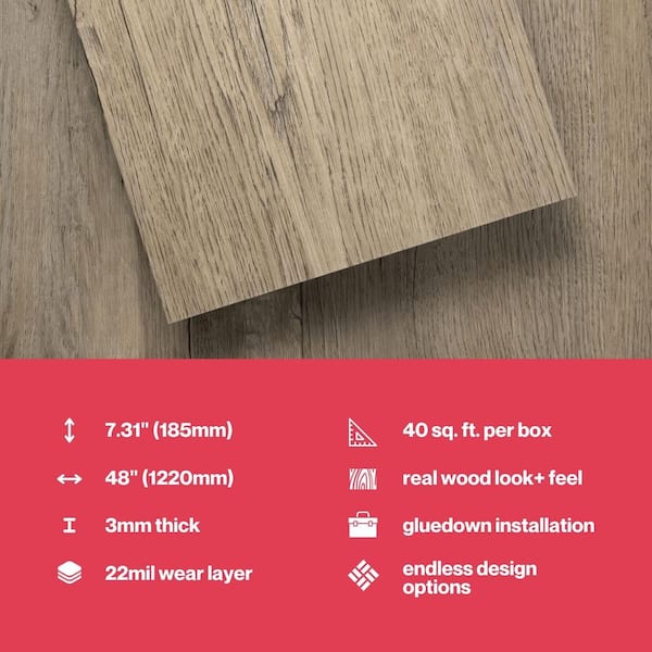 Lucida Surfaces GlueCore Classic Lava 22 MIL x 7.3 in. W x 48 in