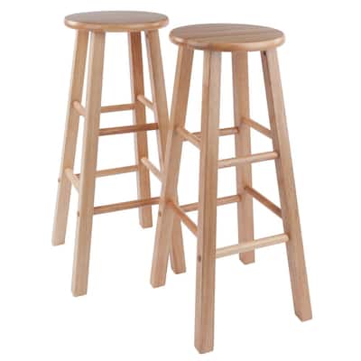 Element 29 in. Natural Bar Stools (Set of 2)