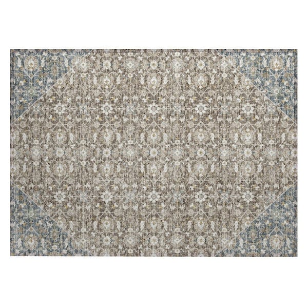Chantille Machine Washable Indoor/Outdoor Abstract ACN3046 Taupe 3 ft. x 4 ft. Area Rug