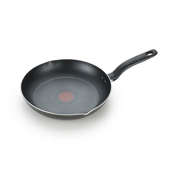 T-fal 12 In. Aluminum Nonstick Frying Pan in Black