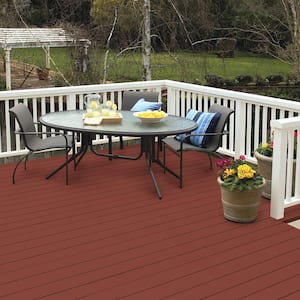 5 gal. #PPF-30 Deep Terra Cotta Solid Color Waterproofing Exterior Wood Stain and Sealer