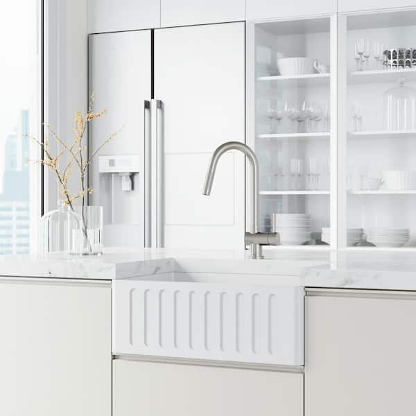 Gramercy Single Handle Pull-Down Sprayer Kitchen Faucet with Touchless Sensor in Stainless Steel