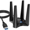 Etokfoks Dual Band Usb Wi Fi Network Adapter Black Pack