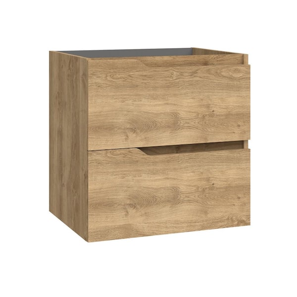 Menta 23.3 in. Bath Vanity Cabinet without Top in Natural Oak Assembled
