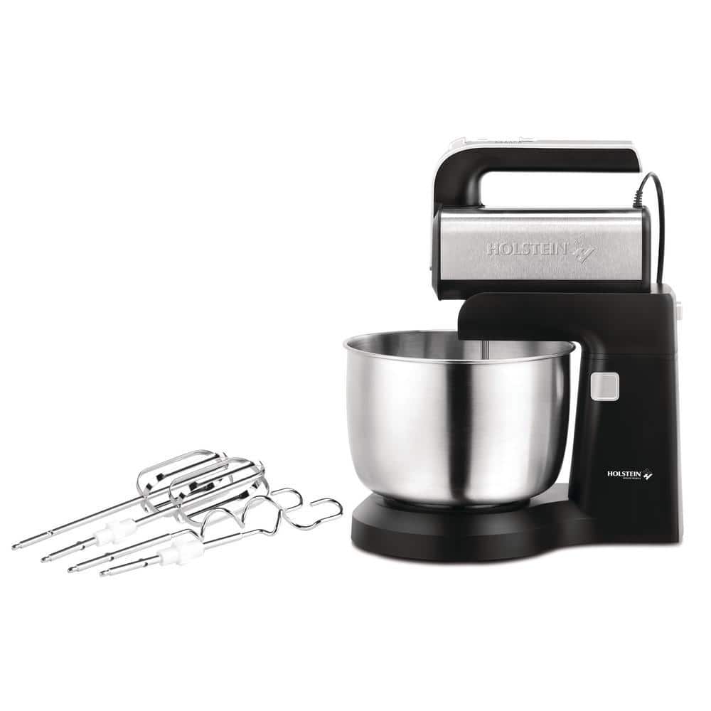 HOLSTEIN HOUSEWARES 2.9 qt. 5-Speed Hand and Stand Mixer with LED