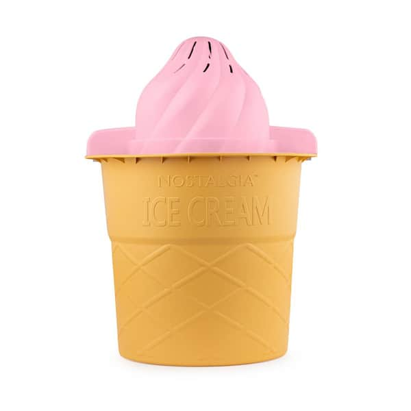 As Seen On TV Ice Cream Magic Personal Ice Cream Maker NEW Strawberry Pink  Lid