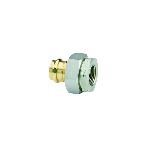 Viega ProPress 1/2 in. Press x 1/2 in. FPT Zero-Lead Bronze Di-Electric Union