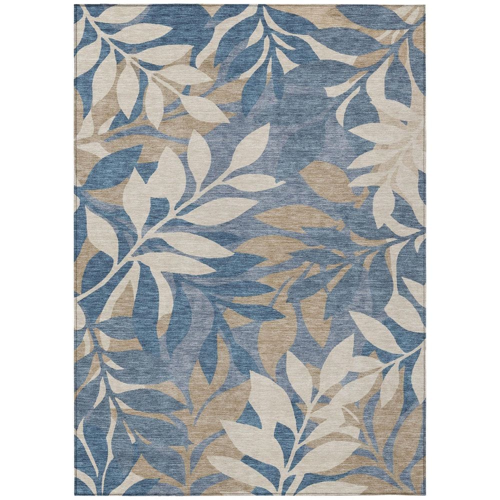 Chantille Machine Washable Indoor/Outdoor Abstract ACN2955 Denim 5 ft. x 7 ft. 6 in. Area Rug price history on PriceWatchPro