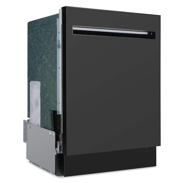 24 in. Icon Collection Top Control Tall Tub Built-in Dishwasher with 3 Racks, Quiet 45 dBa in Matte Black