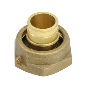 1 in. PEX A x 1-1/4 in. FIP Brass Water Meter Coupling with Washer Lead Free