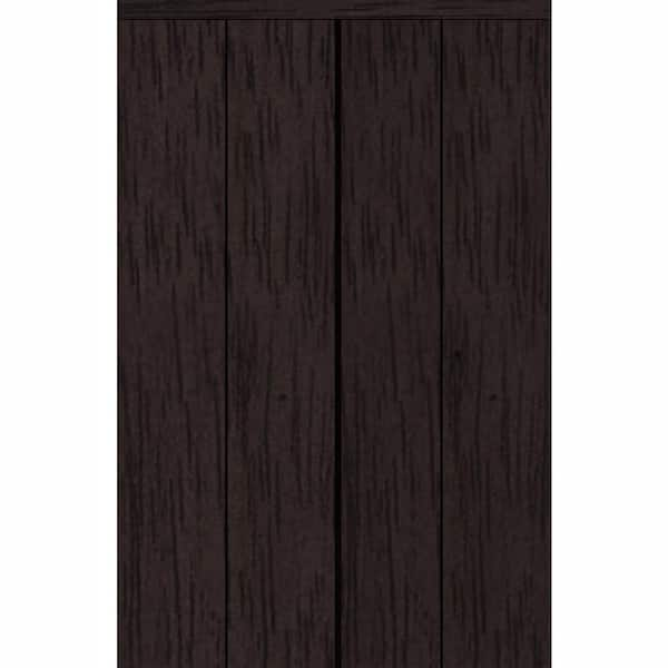 Impact Plus 48 in. x 84 in. Smooth Flush Solid Core Espresso MDF Interior Closet Bi-fold Door with Matching Trim