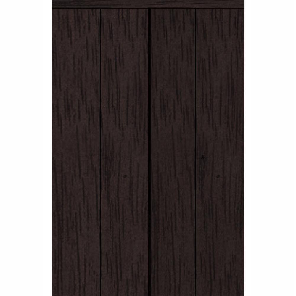 60 in. x 80 in. Smooth Flush Solid Core Espresso MDF Interior Closet Bi-fold Door with Matching Trim price history on PriceWatchPro