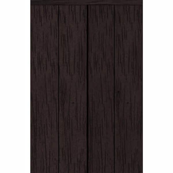 Impact Plus 71 in. x 96 in. Smooth Flush Espresso Solid Core MDF Interior Closet Bi-Fold Door with Matching Trim