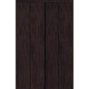 72 in. x 80 in. Smooth Flush Solid Core Espresso MDF Interior Closet Bi-Fold Door with Matching Trim