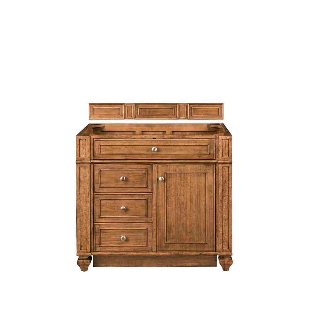 Calisto 36" Saddle Brown Single Bathroom Vanity Base