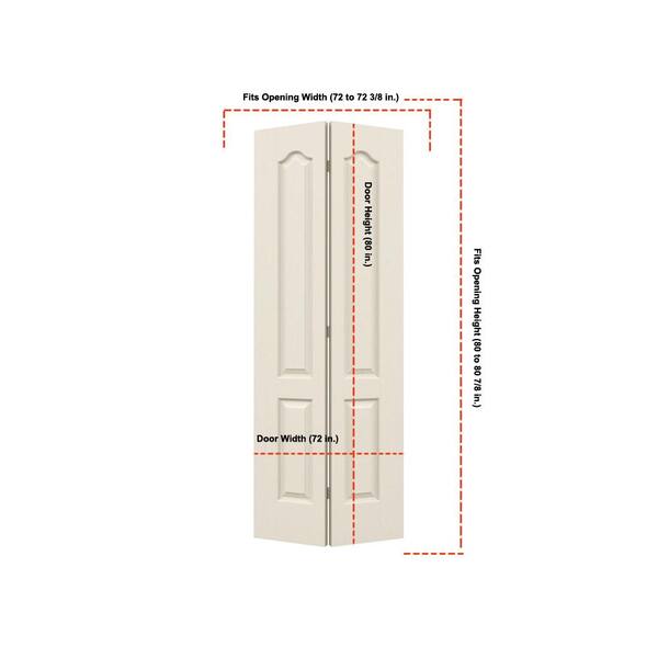 JELD-WEN 36 in. x 80 in. Camden Primed Textured Molded Composite